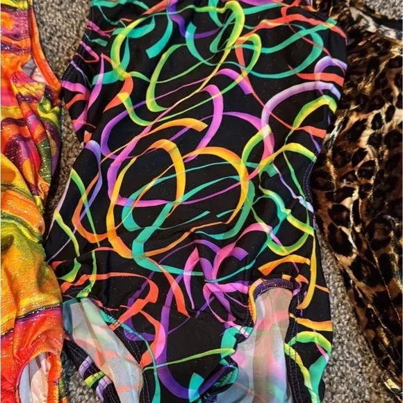Gymnastics Leotards and Shorts Set